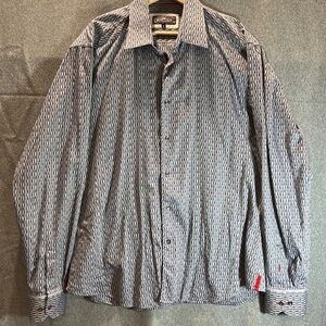 7 Downie St. mens button down dress shirt.